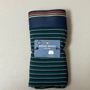 BOXER BRIEFS multi stripes Navy, teal, green n blue by Marine Layer #004 spandex